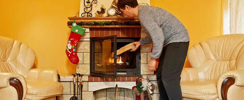 Rusted Metal Fireplace Restoration in Atwater, California